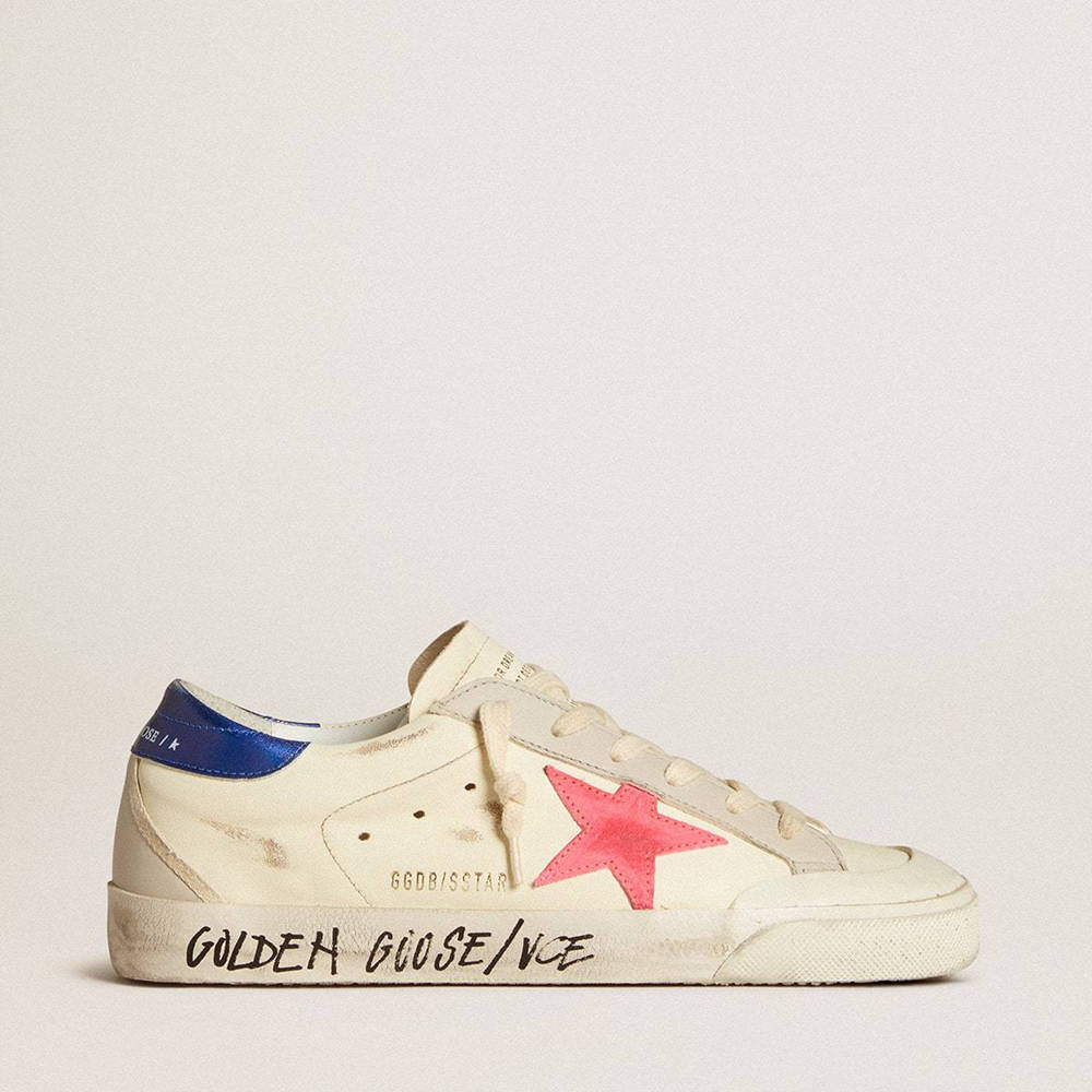 Golden Goose Super-Star Sneakers In Nappa With Suede Star And Metallic Leather Heel Tab